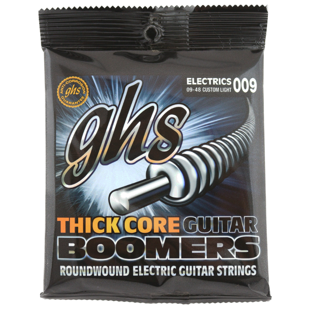 GHS HC-GBCL Thick Core Boomers CUSTOM LIGHT 009-048 エレキギター弦×3セット拍卖