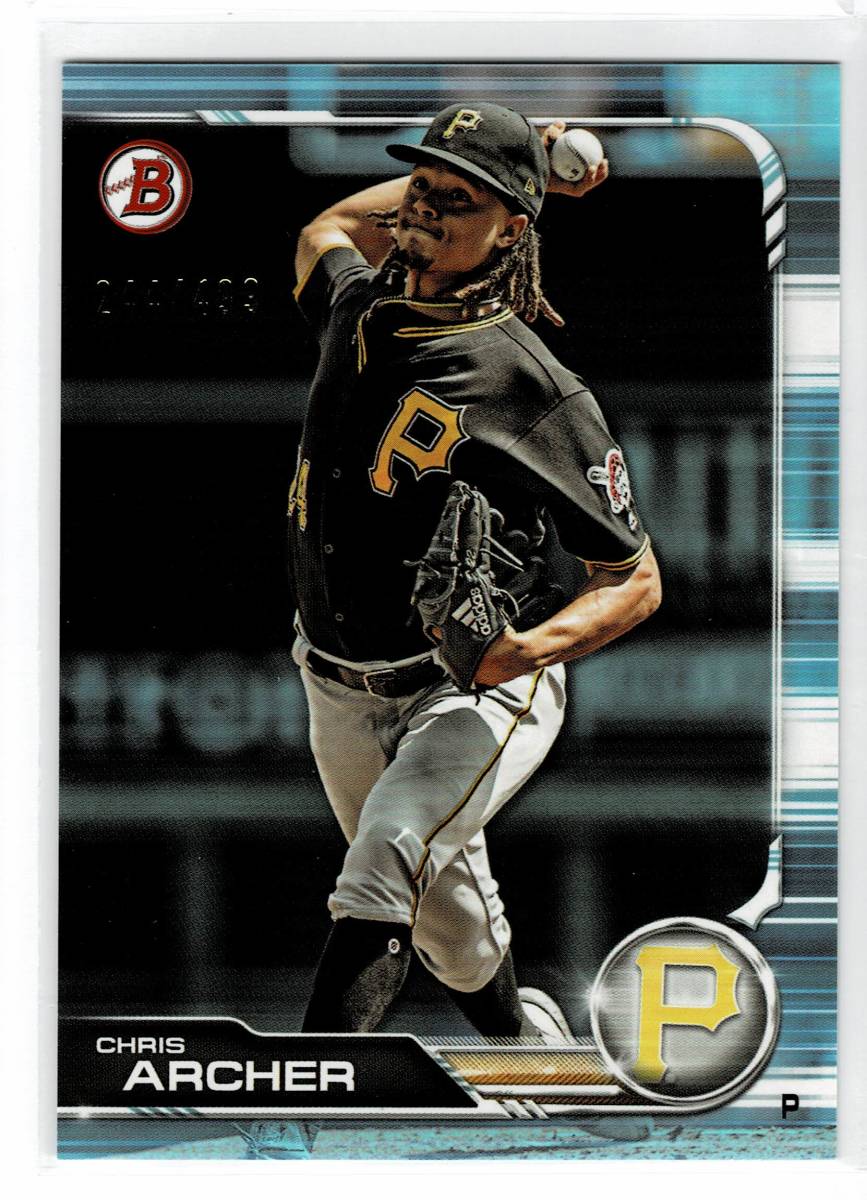 2019 Bowman Chris Archer Light Blue /499拍卖