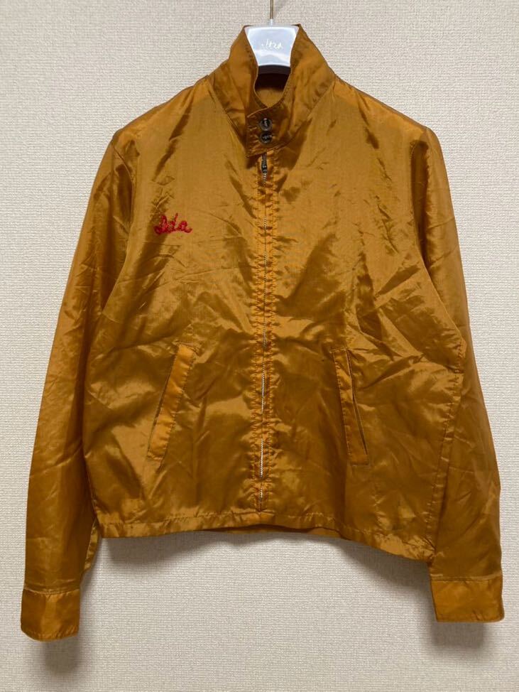 60's70's USAヴィンテージ ナイロンジャケット チェーンステッチ 刺繍 Villa Auto Body Denver /企業物 TALON拍卖