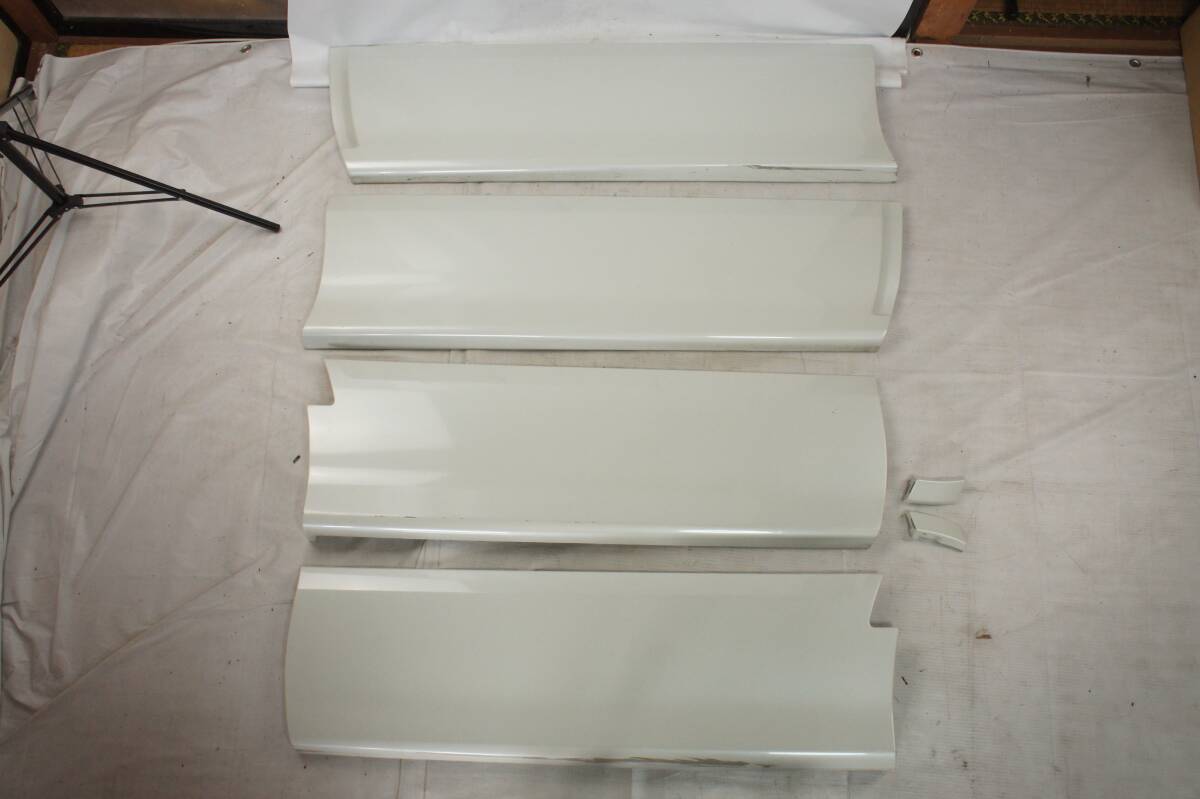 1台分セット サイドドアパネル QX1 パール白 CC25 後期 HWS セレナ外し ドアプロテクター 76857-CY81A 76855-CY81A CNC25 日産 純正 @5655s拍卖