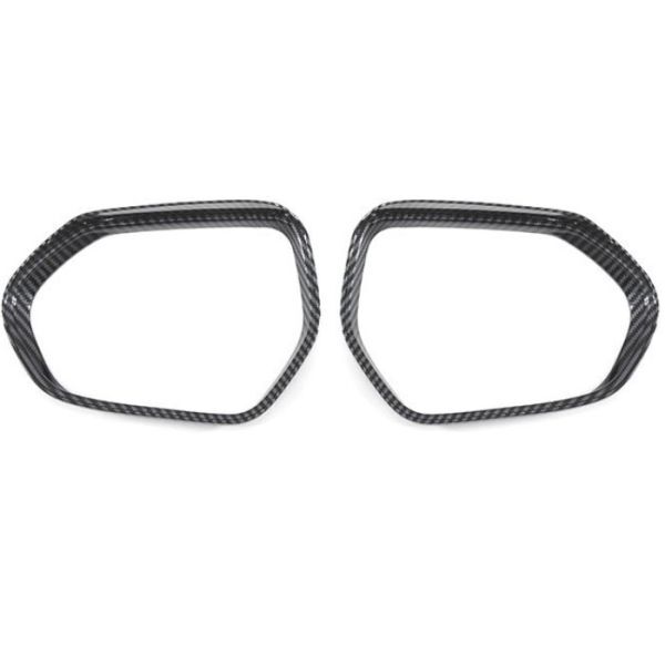 プリウス PHV カーボン調 ドア ミラー バイザー 左右セット サイド ミラー バイザー ガーニッシュ パネル ABS製 両面テープ 車種専用設計拍卖