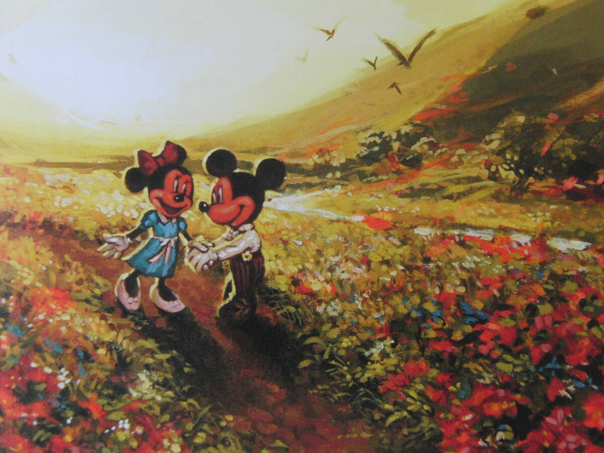 レンゾー・ゴンザレス、「MICKEY AND MINNIE」、希少画集・額装画、日本製・新品額縁にて額装致します、状態良好拍卖
