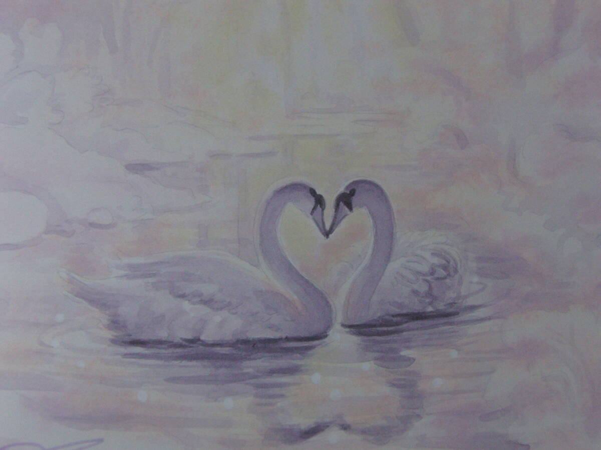 カーク・レイナート、「SWAN'S SWEET」、希少画集・額装画、日本製・新品額縁にて額装致します、状態良好拍卖