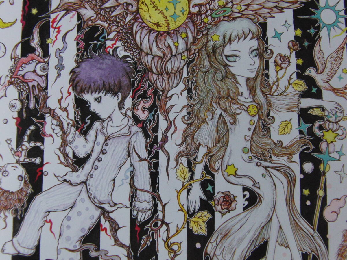 天野弓彦、「Holly&Darkness」、希少画集・額装画、日本製・新品額縁にて額装致します、状態良好拍卖