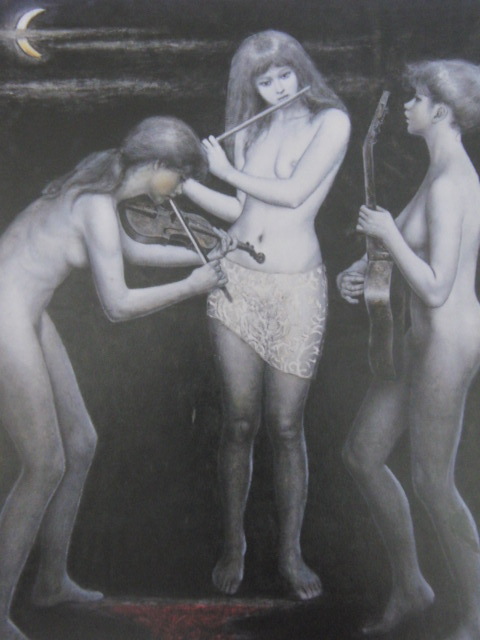 田口正子、「秋のメロディ」、希少画集・額装画、日本製・新品額縁にて額装致します、状態良好、日本人画家拍卖