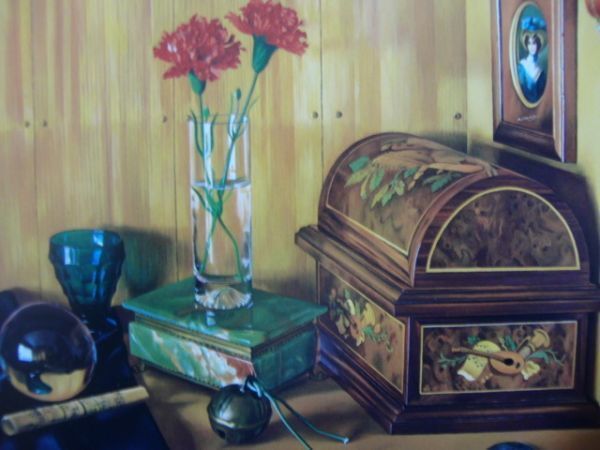 城戸義郎、「絵画の共鳴」、希少画集・額装画、日本製・新品額縁にて額装致します、状態良好、日本人画家拍卖