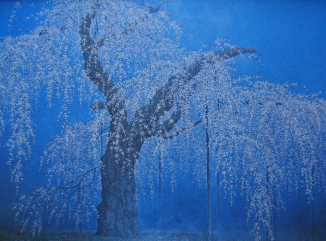 酒井英利、「桜花生々」、希少画集・額装画、日本製・新品額縁にて額装致します、状態良好、日本人画家拍卖