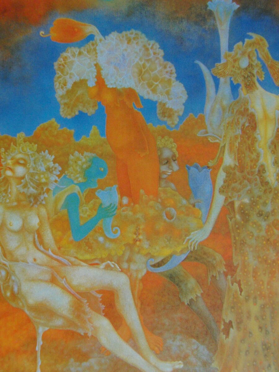 高松潤一郎、「ガラスの椅子」、希少画集・額装画、日本製・新品額縁にて額装致します、状態良好拍卖