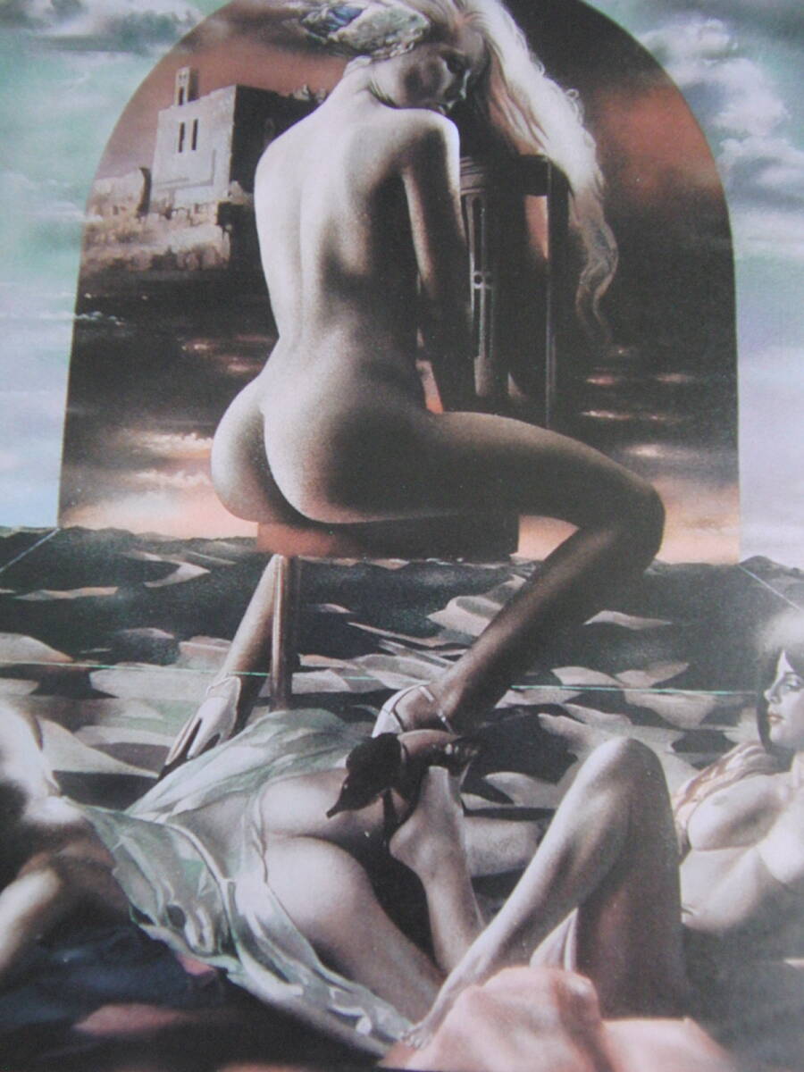 飯田四郎、「紅霞」、希少画集・額装画、日本製・新品額縁にて額装致します、状態良好拍卖