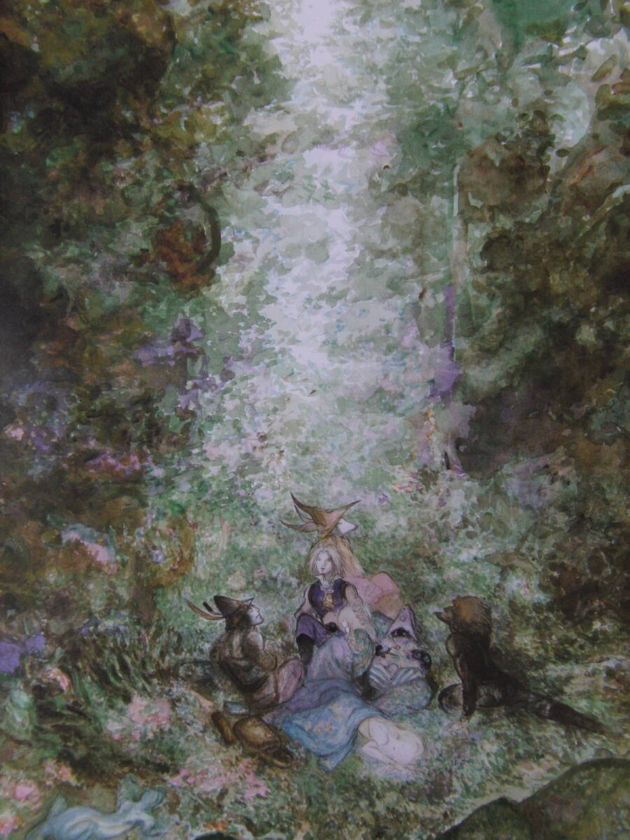 天野喜孝、「パーティー」、希少画集・額装画、日本製・新品額縁にて額装致します、状態良好拍卖