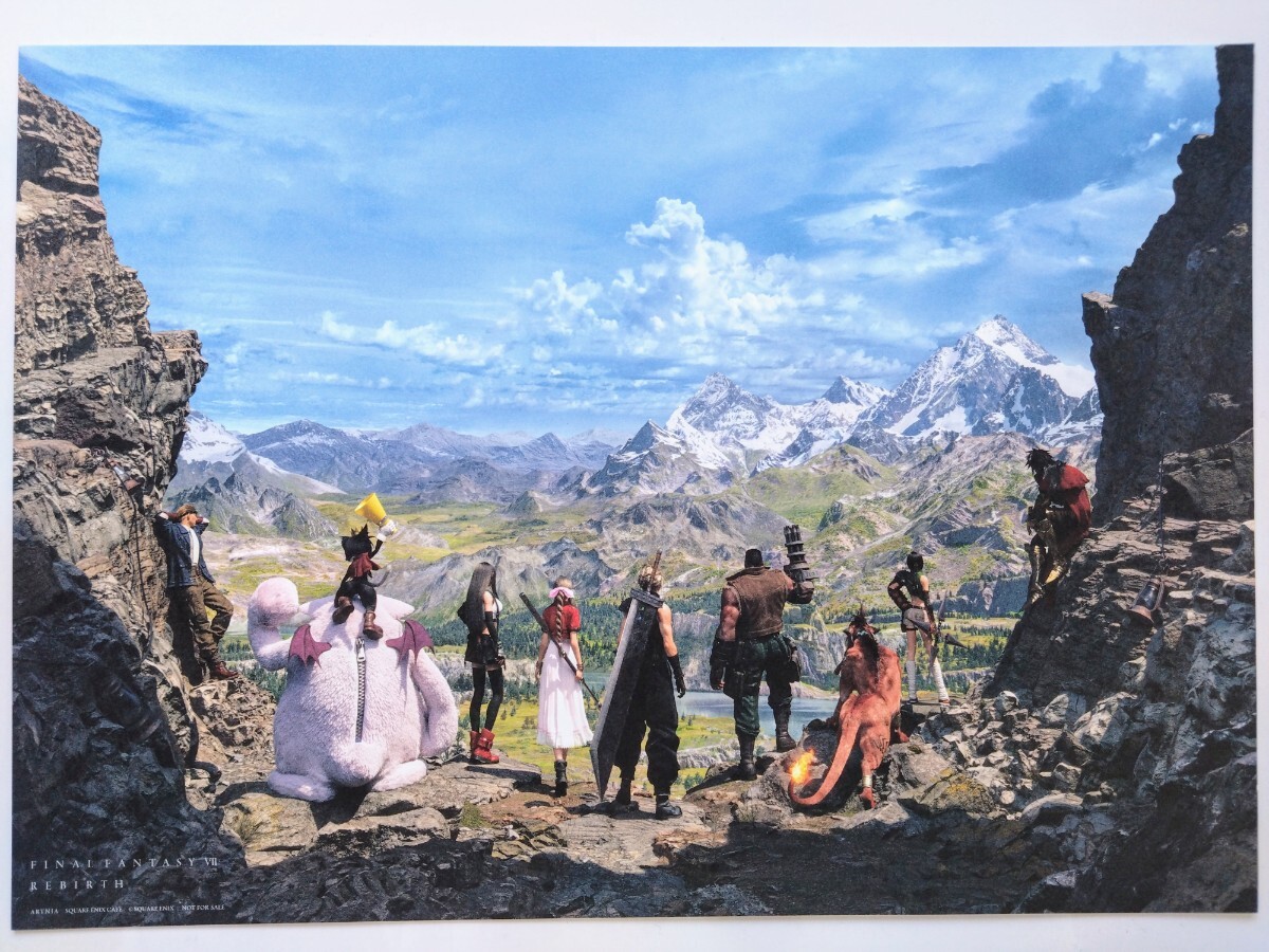 スクエニカフェ ファイナルファンタジー7リバース FF7R ランチョンマット クラウド ティファ エアリス 非売品 FINAL FANTASY VII REBIRTH拍卖