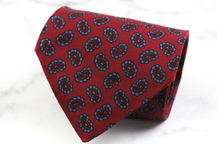 バーバリーズ シルク ペイズリー 小紋柄 幾何学模様 ブランド ネクタイ メンズ ブラウン Burberrys拍卖