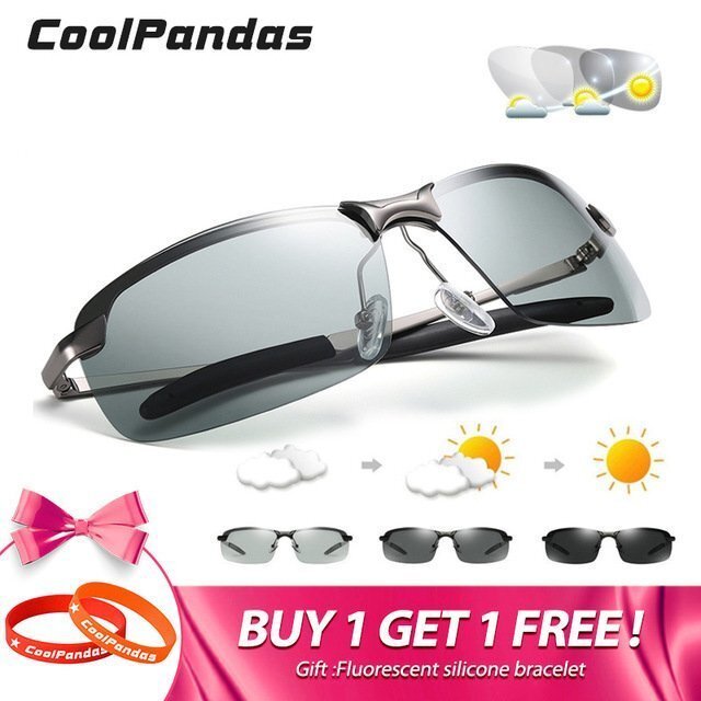 サングラス2019 メンズフォトクロミック偏光抗 レディースドライバ UV400 男拍卖