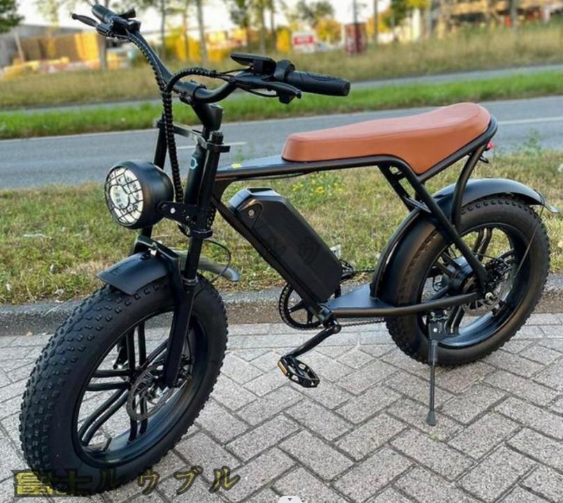 特選★ 大人用電動自転車☆ ワイドホイール付き1000W☆ 48V ☆15ah容量 ☆リチウム電池☆ 7シマノ速度拍卖