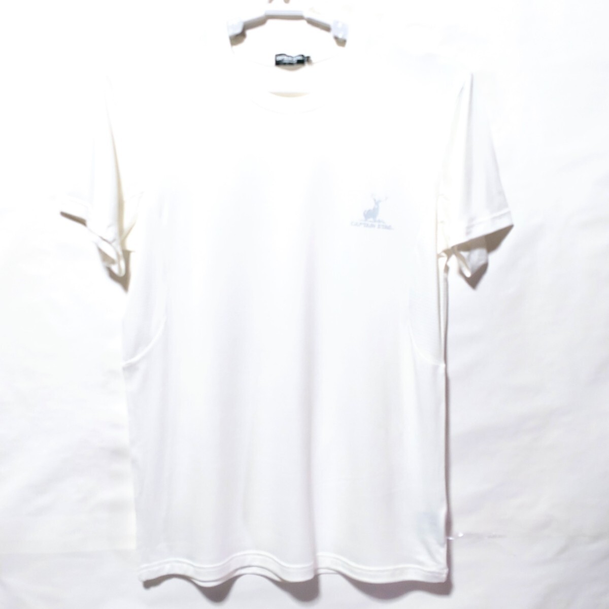 特価/未使用【サイズ=L】CAPTAIN STAG/キャプテンスタッグ/メンズ/半袖/アンダーウェア/胸囲=96~104cm/off.white拍卖