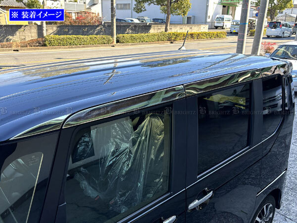 N-BOX JF5 JF6 超鏡面 ステンレス メッキ ルーフ プロテクター 外装 10PC ROOF-MOL-008拍卖