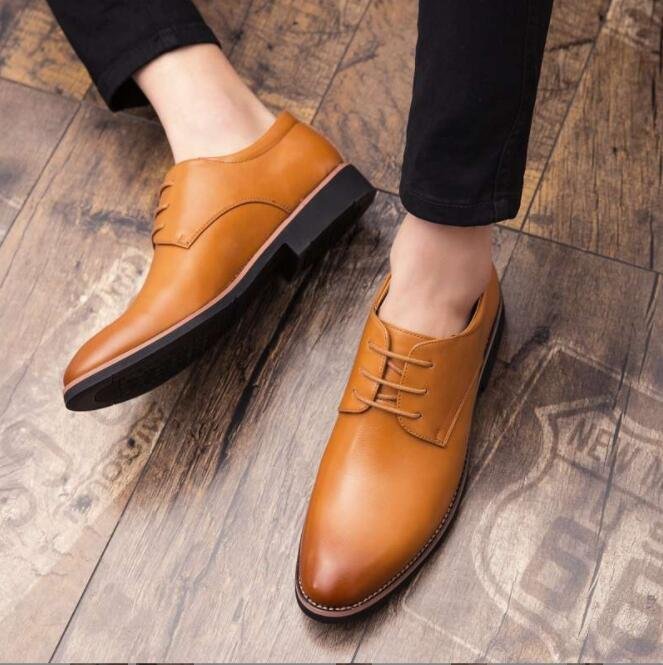 HSM370★203040代 ビジネスシューズ メンズ スリッポン 紳士靴 ローファードライビングシューズイギリス風通勤 カジュアル ブラウン26.5cm拍卖