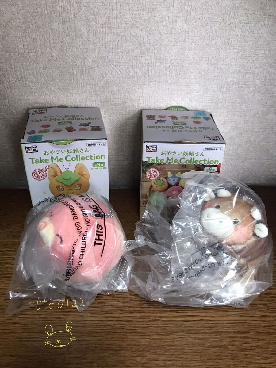未使用(開封品) タイトーくじ おやさい妖精さん Take Me Collection 【モモグラ,サトイモ〜 2種セット】送料450円拍卖