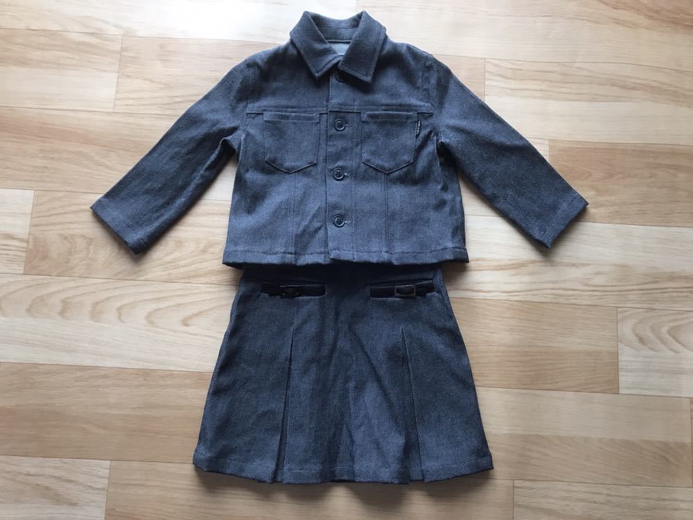 ★美品★コムサデモード ウール フォーマルスーツ 90、95 グレー フォーマル お出かけにも★拍卖