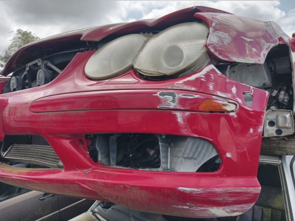 ■ベンツ R230 AMG SL55 フロントバンパーモール 左 中古 ジャンク USA仕様 A2308850921 2308850921 部品あり リフレクター トリム カバー拍卖