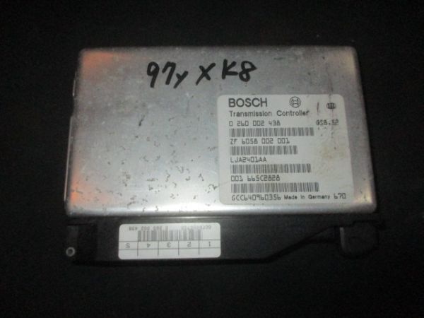 ■ジャガー XK8 オートマチックトランスミッションコンピューター 中古 LJA2401AA 0260002438 X100 部品取あり コントロールユニット ECU■拍卖