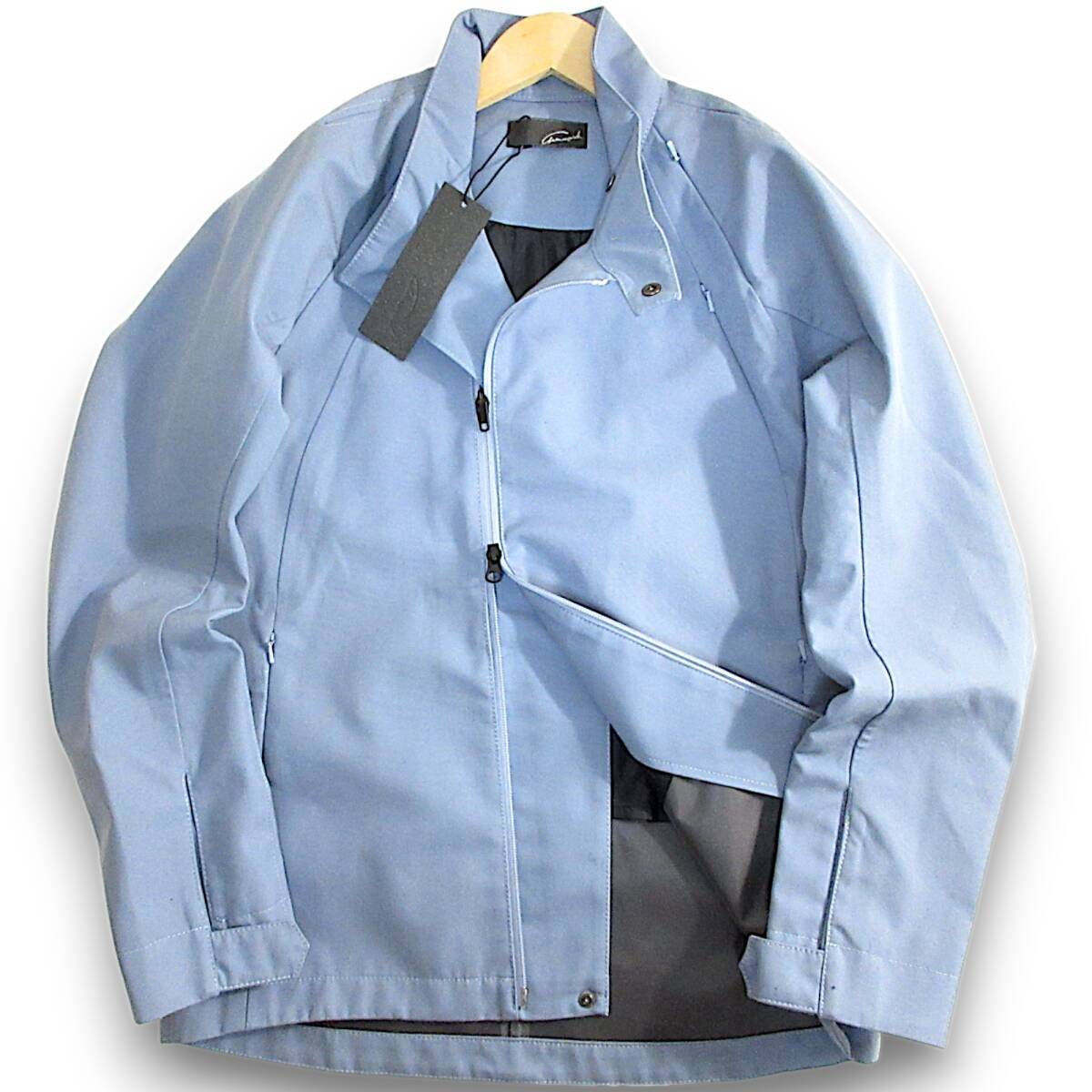 新品 定価5.3万円 GOLDWIN MOTORCYCLE ゴールドウィン gwmaverick メンズ 耐久・軽量 RIDING JACKET ライディング ジャケット S 水色拍卖