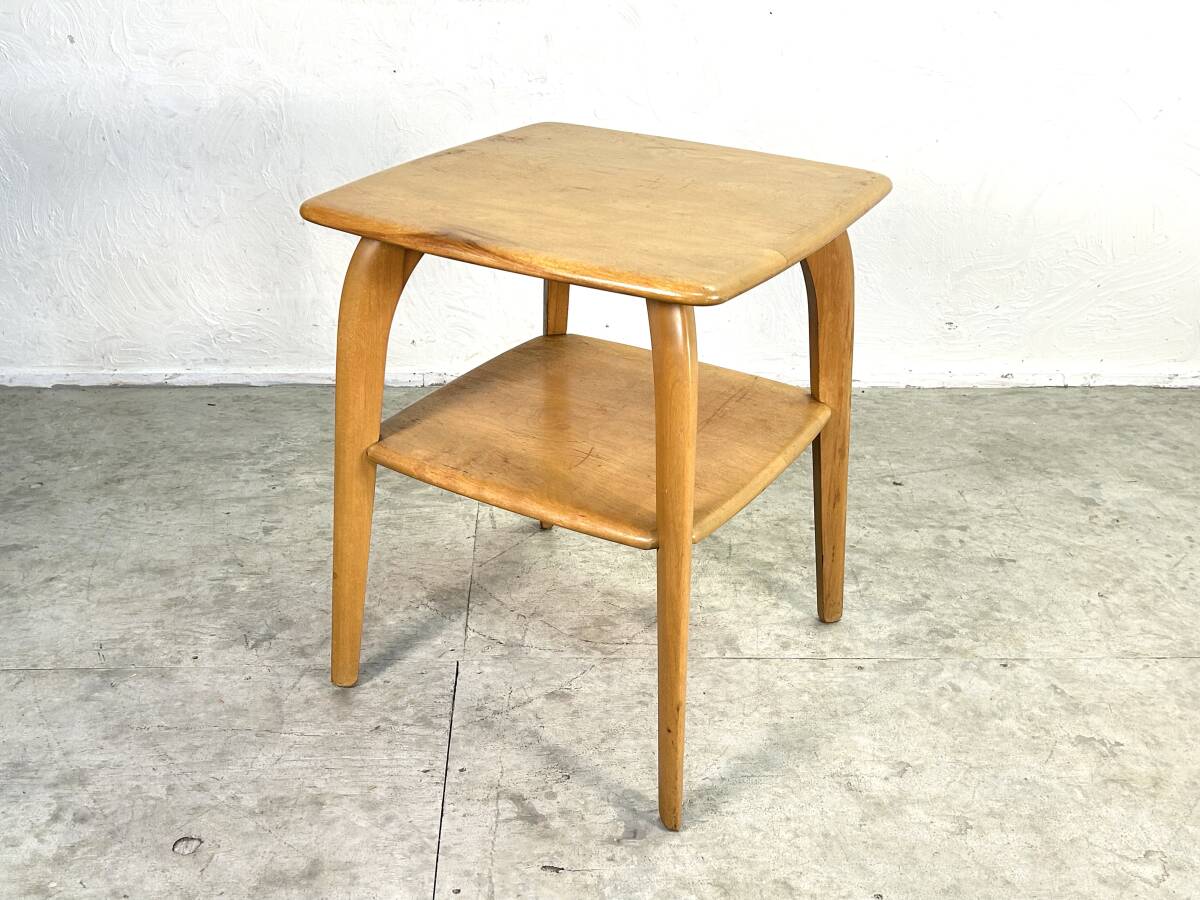 ビンテージ 50's HEYWOOD ランプテーブル アメリカンビンテージ ミッドセンチュリー ヘイウッド サイドテーブル USA 家具拍卖