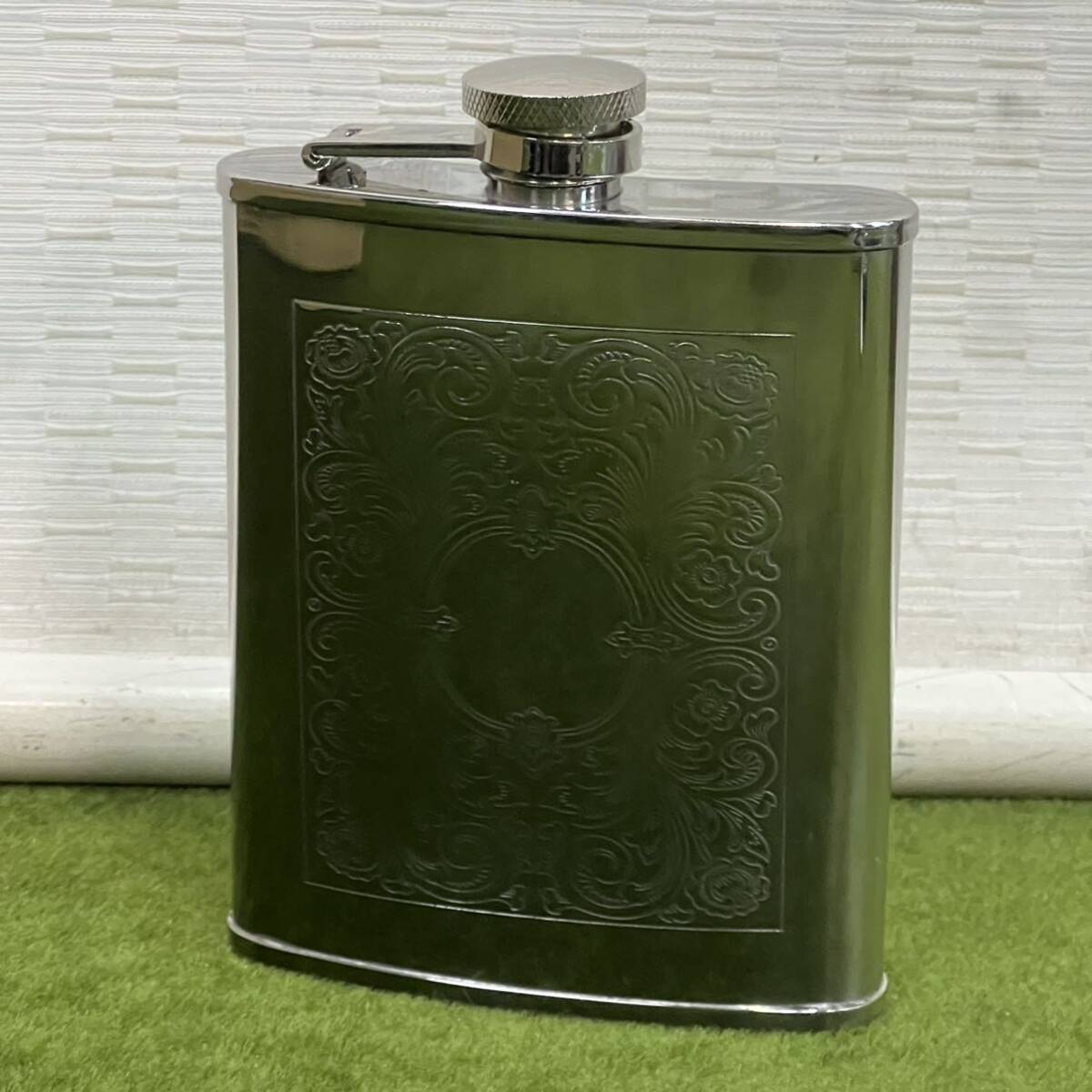 ★☆ 酒器/COMOY ステンレス製 スキットル/携帯用 ウイスキーボトル/サイズ画像参照拍卖