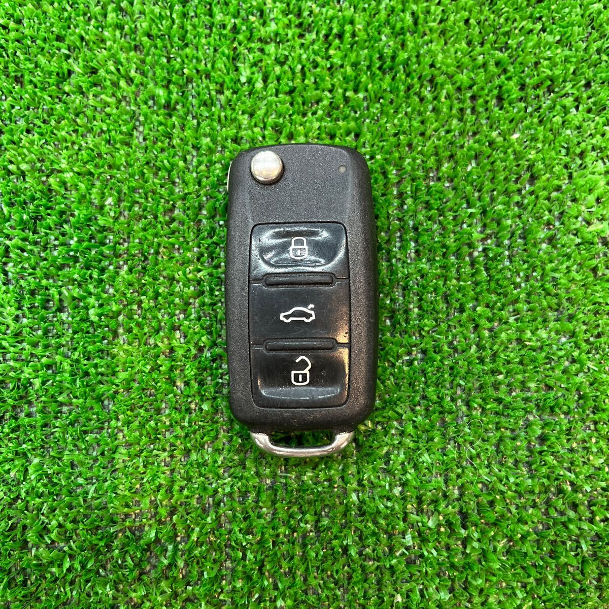 VW フォルクスワーゲン純正 キーレス スマートキー 鍵 ポロ等 3ボタン 動作確認済み ア221拍卖