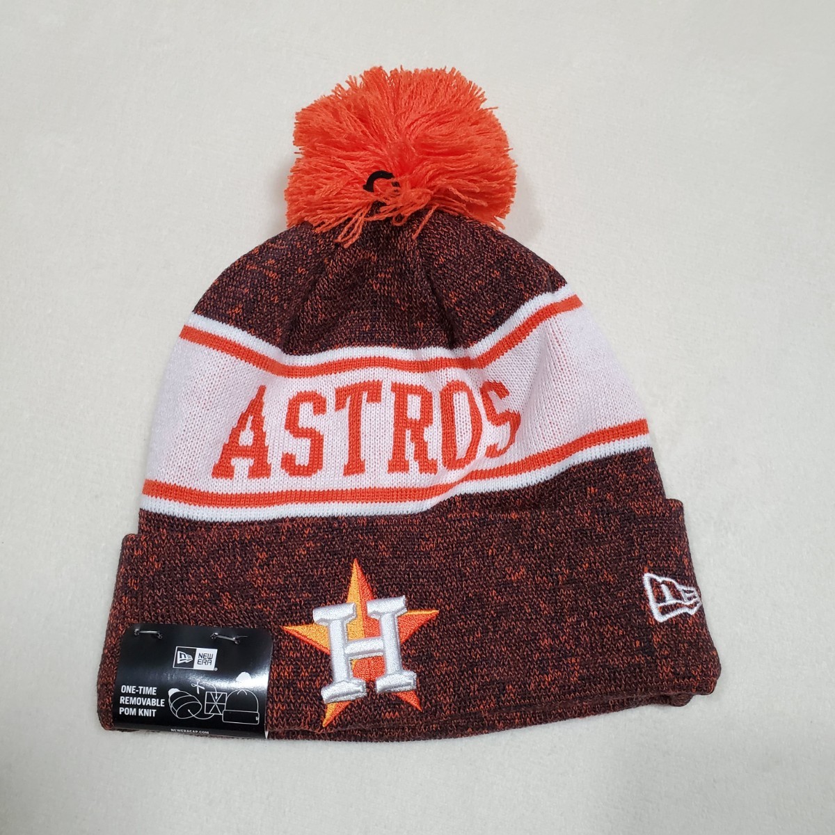 アメリカ正規品 新品 MLB ヒューストン・アストロズ ニットキャップ ニューエラ NEWERA ニット帽 USA 野球 ビーニー 男女兼用拍卖