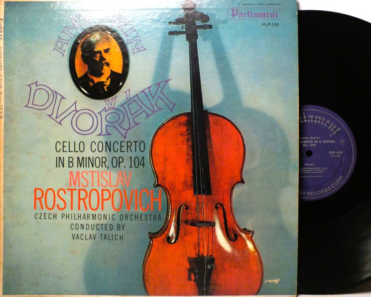 LP PLP 139 【チェロ】ムスティスラフ・ロストロポーヴィチ ターリヒ ドヴォルザーク チェロ協奏曲 【8商品以上同梱で送料無料】拍卖