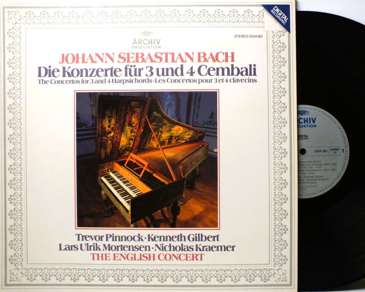 LP 2534 001 トレヴァー・ピノック J.S.バッハ DIE KONZERTE FUR 3 UND 4 CEMBALI イングリッシュ・コンサート【8商品以上同梱で送料無料】拍卖