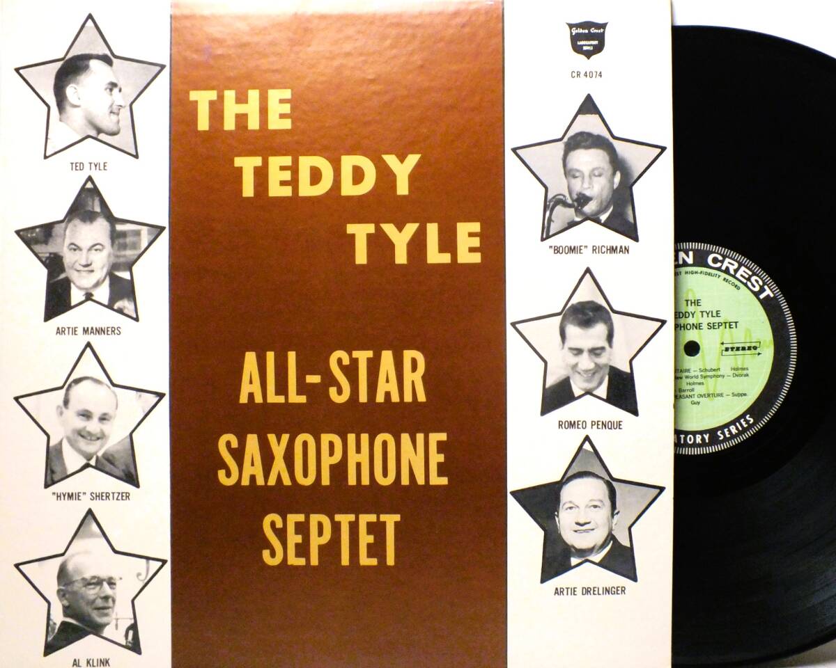 LP CR 4074 【サクソフォーン】テディ・タイル ロメオ・ペンケ アル・クリンク ALL-STAR SAXOPHONE SEPTET 【8商品以上同梱で送料無料】拍卖