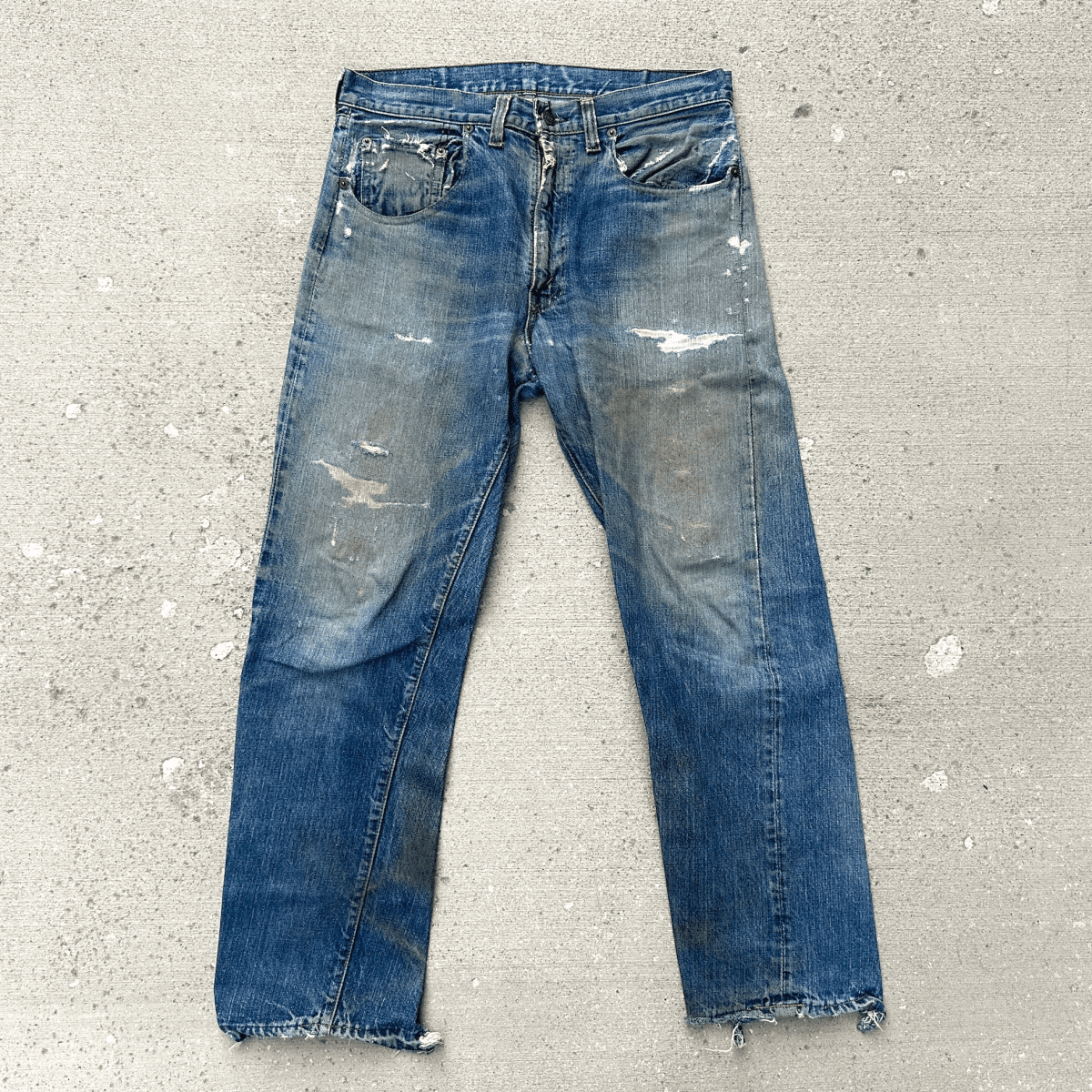 BIGE 米国製 60s オリジナル LEVI’S 505 ビンテージ 脇割り 耳 セルビッジ 4刻印 1960年代BIG ビッグE セルビッチ デニムパンツ W33~W34拍卖