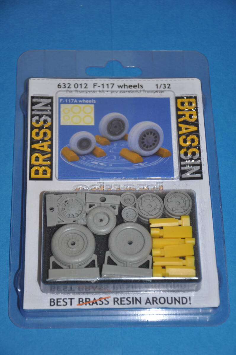 エデュアルド 1/32 アメリカ軍 F-117 ナイトホーク wheels 車輪 タイヤ トランペッター 用 レジンパーツ Eduard 632012 ブラッシン拍卖