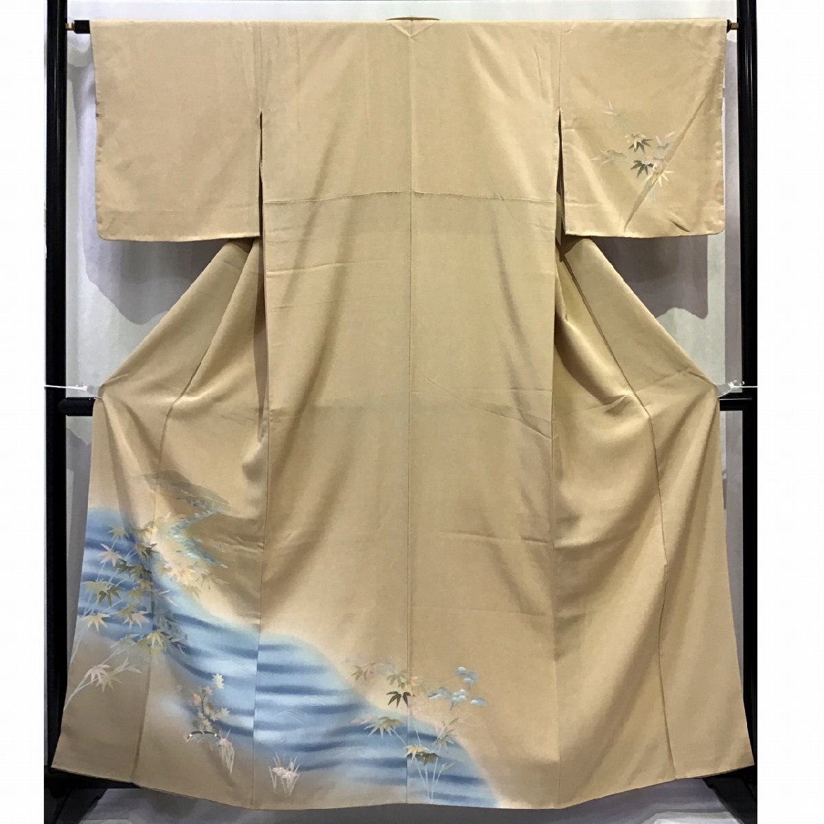 正絹・訪問着・ベージュ地・自然・着物・No.200701-0764・梱包サイズ60拍卖