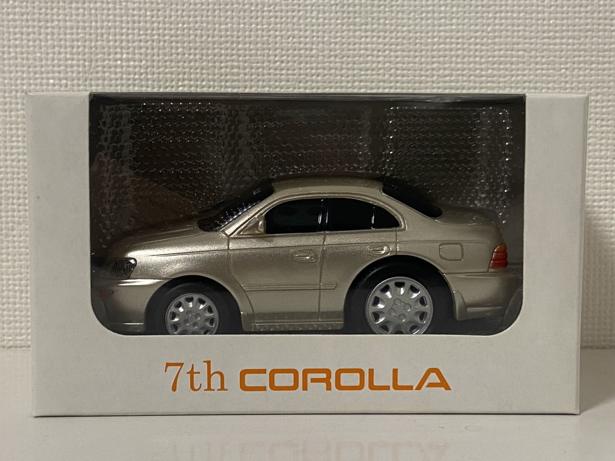 トヨタ 7代目カローラ ゴールド プルバックカー カラーサンプル TOYOTA COROLLA 7th拍卖