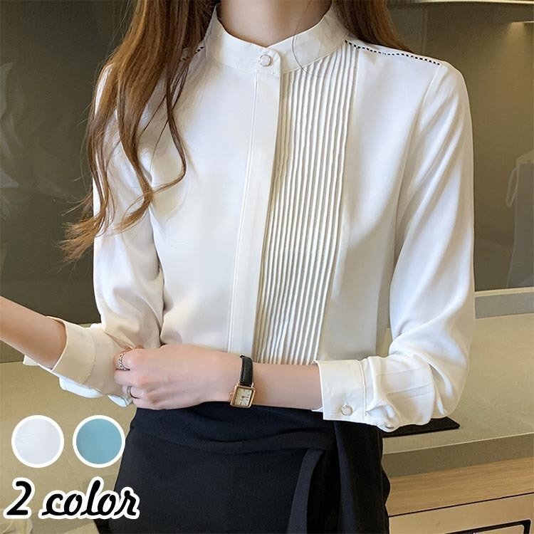 LB786 シャツ レディース ブラウス 大きいサイズ 長袖 ノーアイロン オフィス カジュアル ファッション 通勤 日常 S~2XLサイズ拍卖