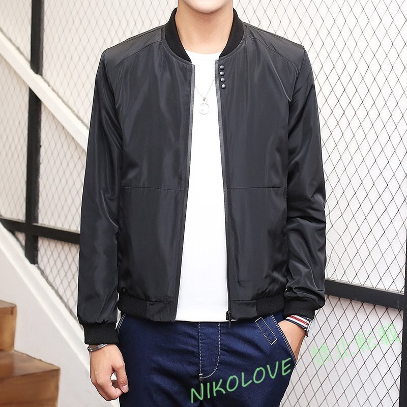 LB628 立ち襟 ジャケット メンズ 秋冬 カジュアル ビジネス防風防寒 おしゃれ 無地 アウター おおきいサイズ 多色選択可/M~4XLサイズ拍卖