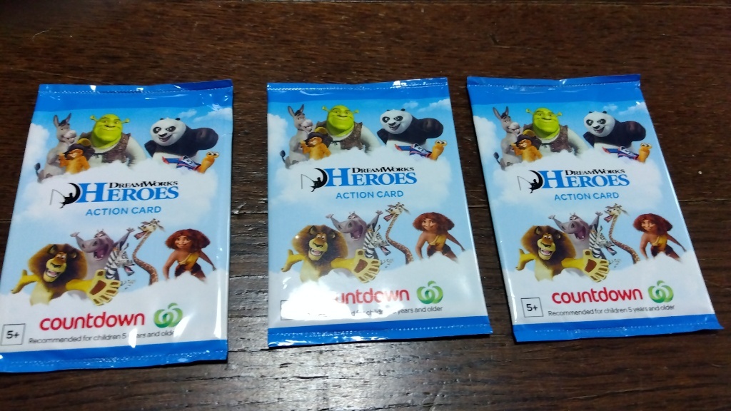 ドリームワークス アクションモーションカード 3パック拍卖