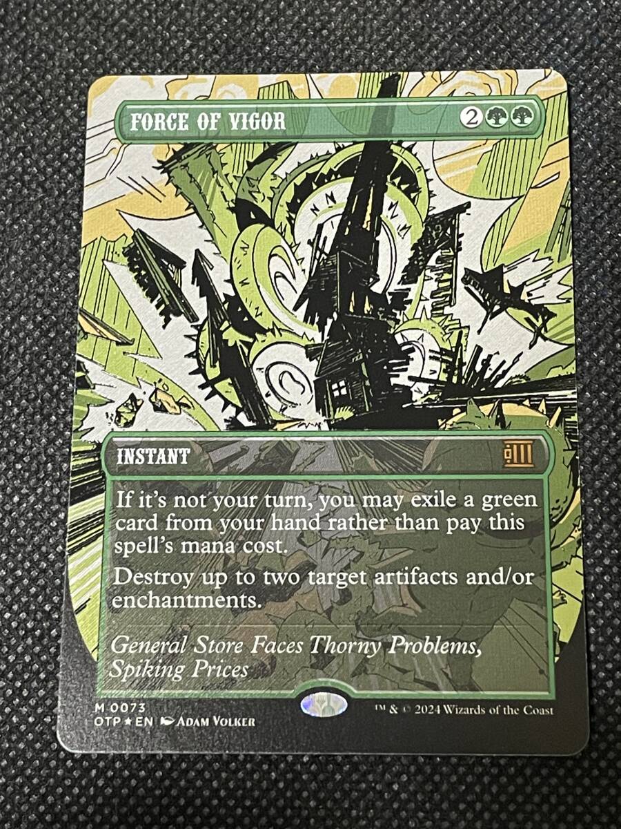 ★MTG★サンダー・ジャンクションの無法者 活性の力/Force of Vigor ★速報★テクスチャー・Foil★英語1枚★拍卖