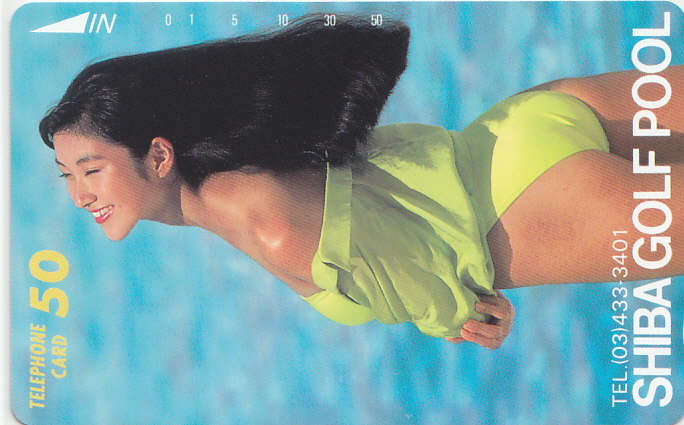 モデル名不詳 SHIBA GOLF POOL/水着 お尻【テレカ】 G.12.11 ★送料最安60円~拍卖