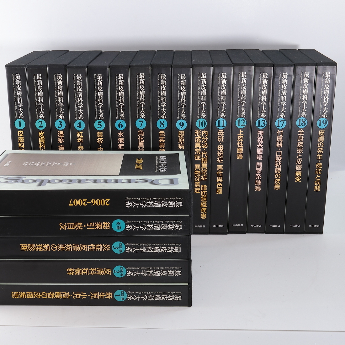 最新皮膚科学大系 1~13巻、17巻から19巻、特別巻1.2.3、別巻、2006-2007■2003年発行■14.15.16巻をのぞく21冊セット■医学書 皮膚科拍卖