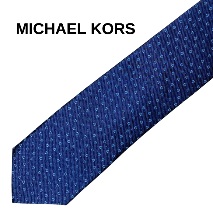 【中古】【やや傷や使用感あり】MICHAEL KORS ネクタイ ブランド マイケルコース ブルー 【剣先幅:8cm】r-mk-t-0068-07拍卖