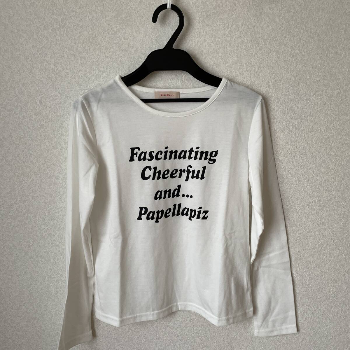 【未使用品】papellapiz 千趣会 長袖Tシャツ 145〜155 白拍卖