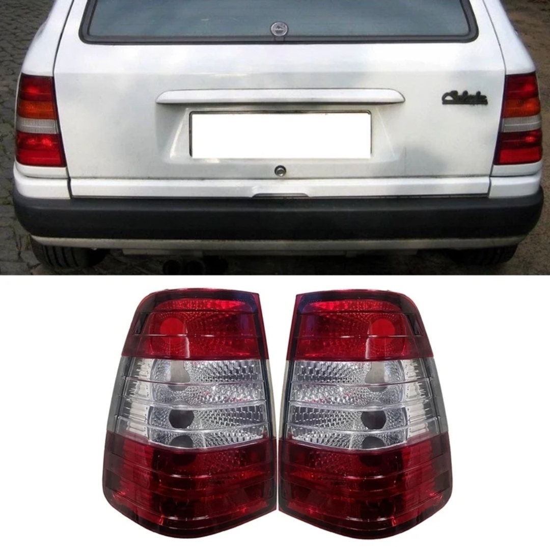 ③メルセデスベンツ Eクラス W124 テールランプレンズ テールライト 左右セット レッドテール 新品未使用 旧車レストアパーツ 純正互換拍卖