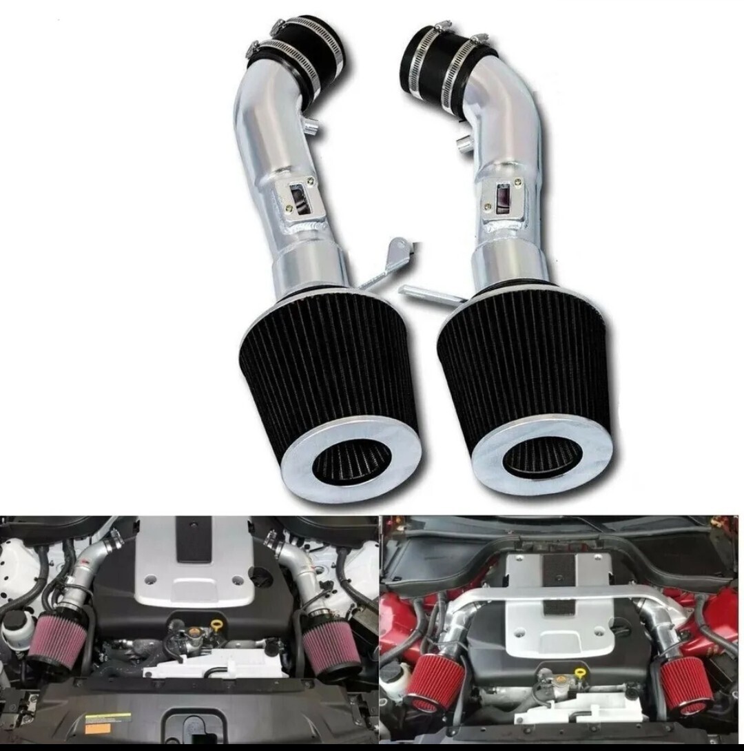 ④ 黒 VQ35HR VQ37VHR エアクリーナーキット Z33 Z34 V36 Y51 Y50 日産 フェアレディZ スカイライン フーガ インテーク マフラー 車高調拍卖