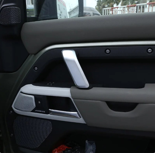 ③ランドローバー ディフェンダー 110 130 2020 インナードアハンドル カバー デコレーション インテリア 内装 カスタム アクセサリー 汎用拍卖