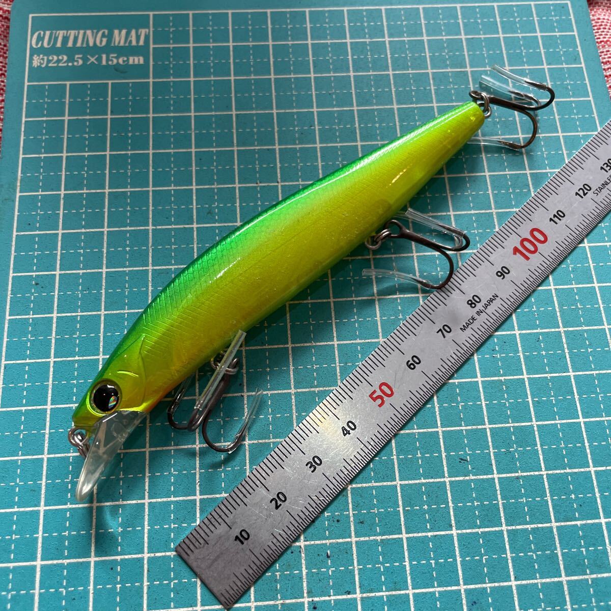 シマノ BTリップフラッシュ115F 中古美品。ライムグリーン拍卖