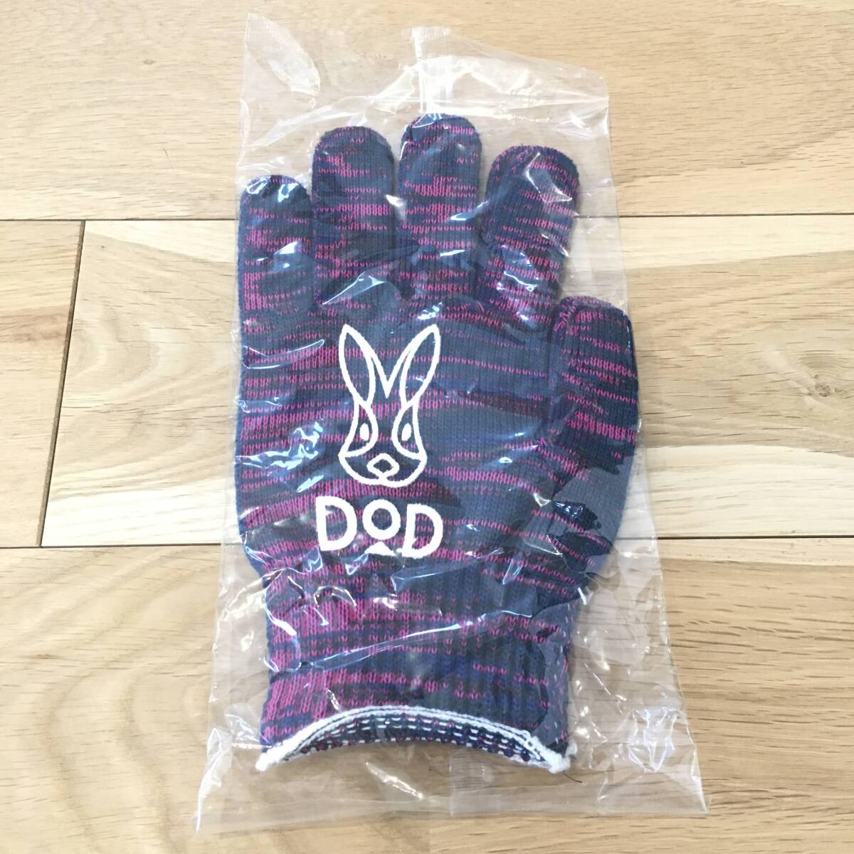 DOD ディーオーディー うさぎ ロゴ 非売品 手袋 グローブ キャンプ アウトドア パープル拍卖
